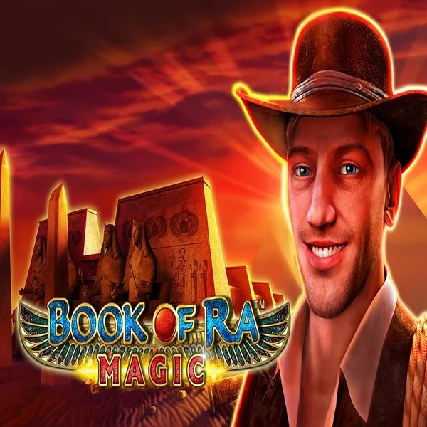 Official Slots logo: Book of Ra Magic by Greentube at Casoola Casino